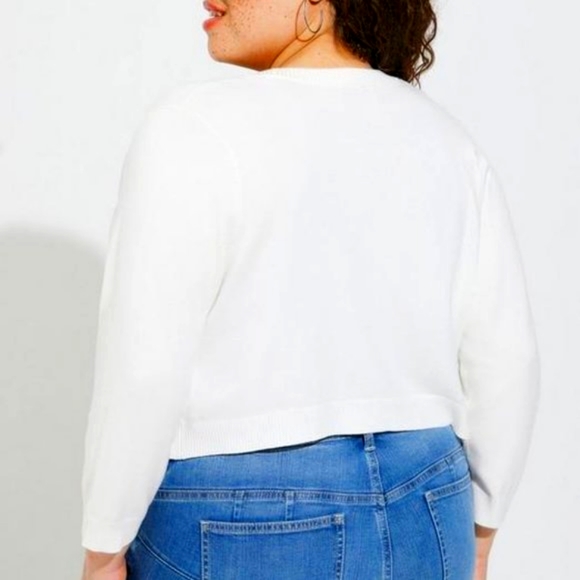 ❤️NWT VINTAGE TORRID CARDIGAN - DISNEY MINNIE MOUSE - AMERICANA SHRUG SWEATER - Picture 3 of 10